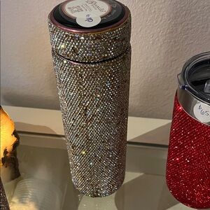 Silver Glitter Tumbler